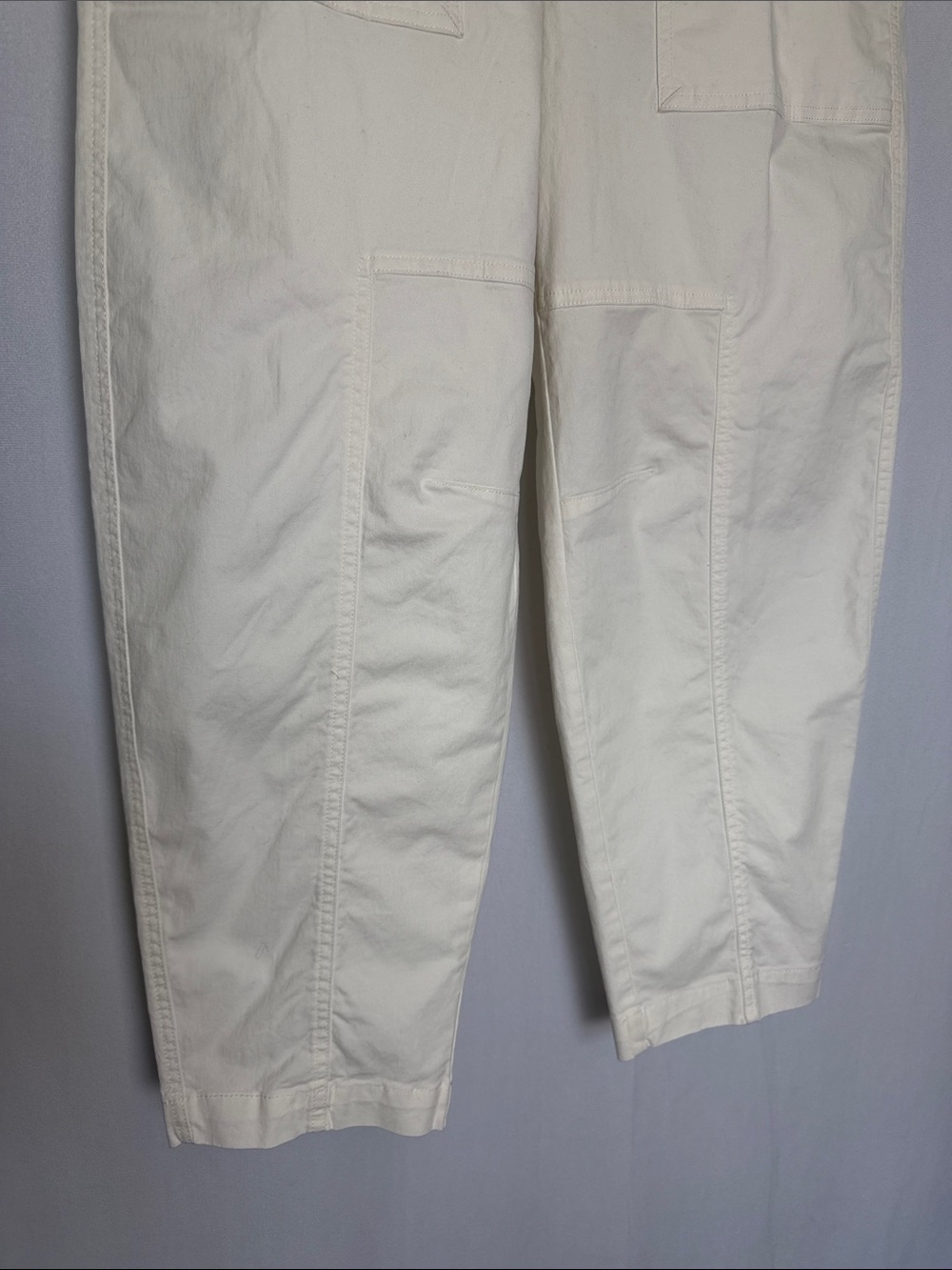 NEW Banana Republic Women's The Barrel Pant Size 6 Cream White - Picture 4 of 15